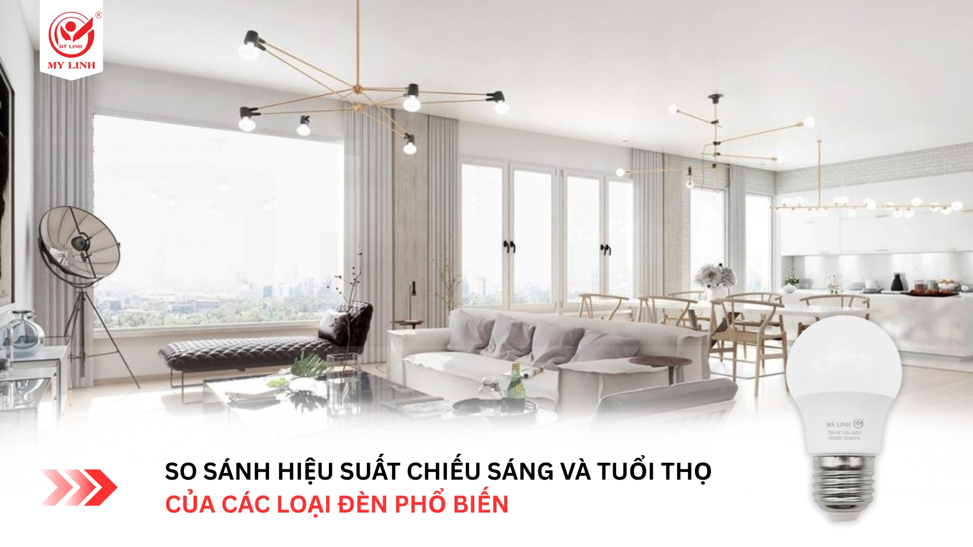 so sánh các loại bóng đèn led